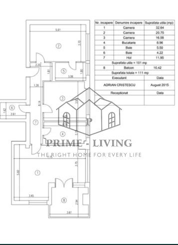APARTAMENT SUPERB LA VANZARE IN COMPLEX LAGUNA RESIDENCE - Schiță 8