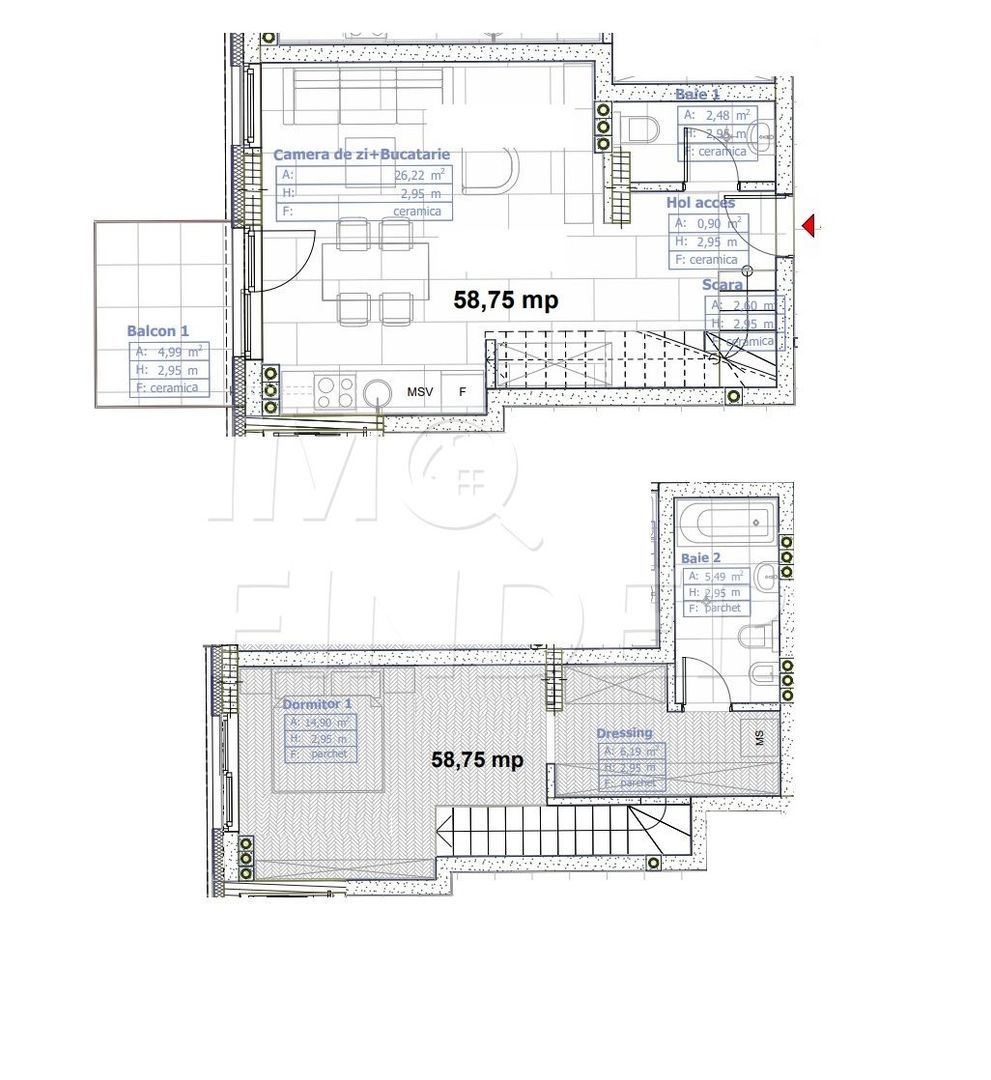 Apartament de top pe 2 niveluri, aproape de Piața Cipariu - Poză 2
