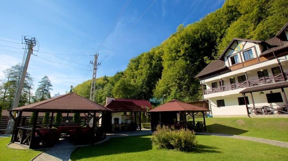 Pensiune de Vânzare în Brădetu – Acces la Apă Sulfuroasă, Vedere rau si munte - Poză 15