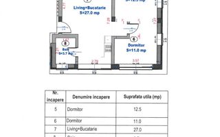 Apartament cu 3 camere | 54 MPU | Balcon | 2 locuri de parcare | Turnișor - Poză 3
