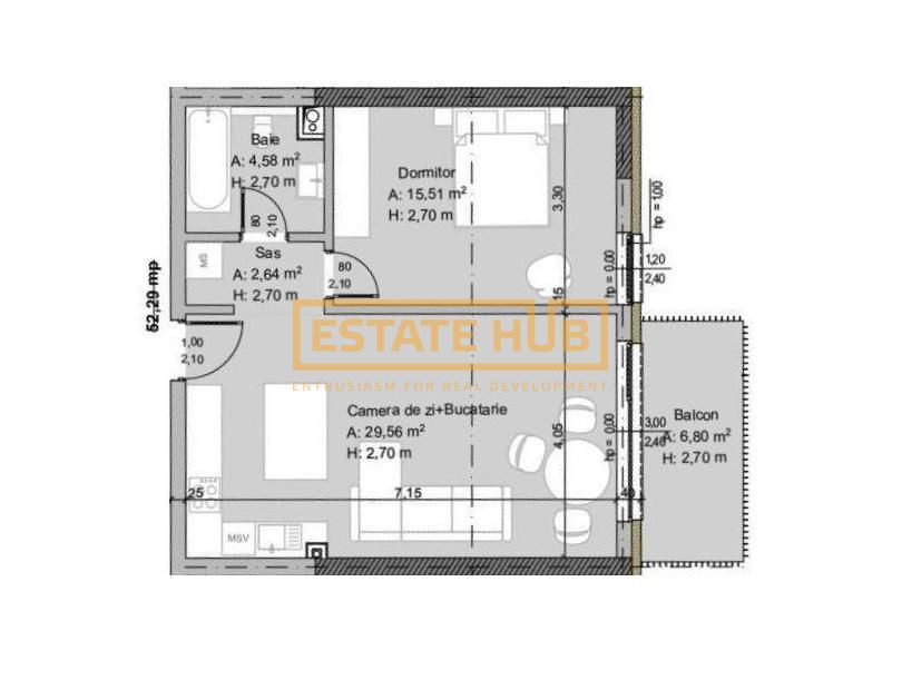 PRESALE Traian 44 | 2 camere premium | 0% comision - Poză 6