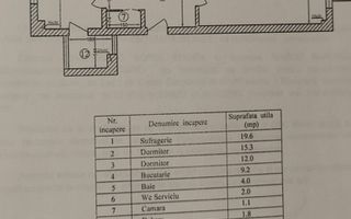 3 CAMERE || CALEA DOROBANTILOR - Schiță 18