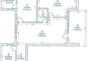 Apartament 3 camere Buziasului - SAD - Schiță 7