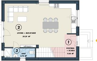 VILA INDIVIDUALA CU GRADINA SI FINISAJE MODERNE | TUNARI - Schiță 5
