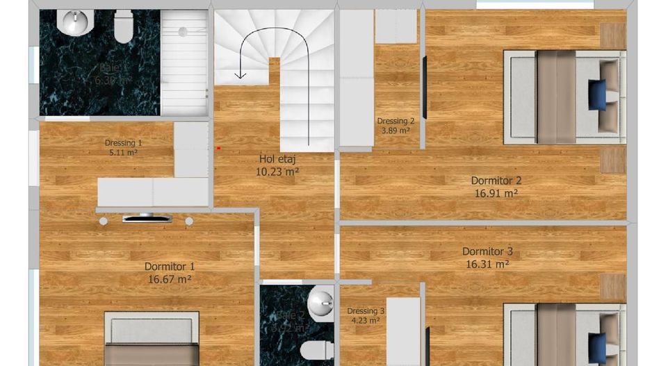 CASA INDIVIDUALA DRUMUL FERMEI, TOATE UTILTATILE, SMART, NOU, COMIS 0% - Schiță 10