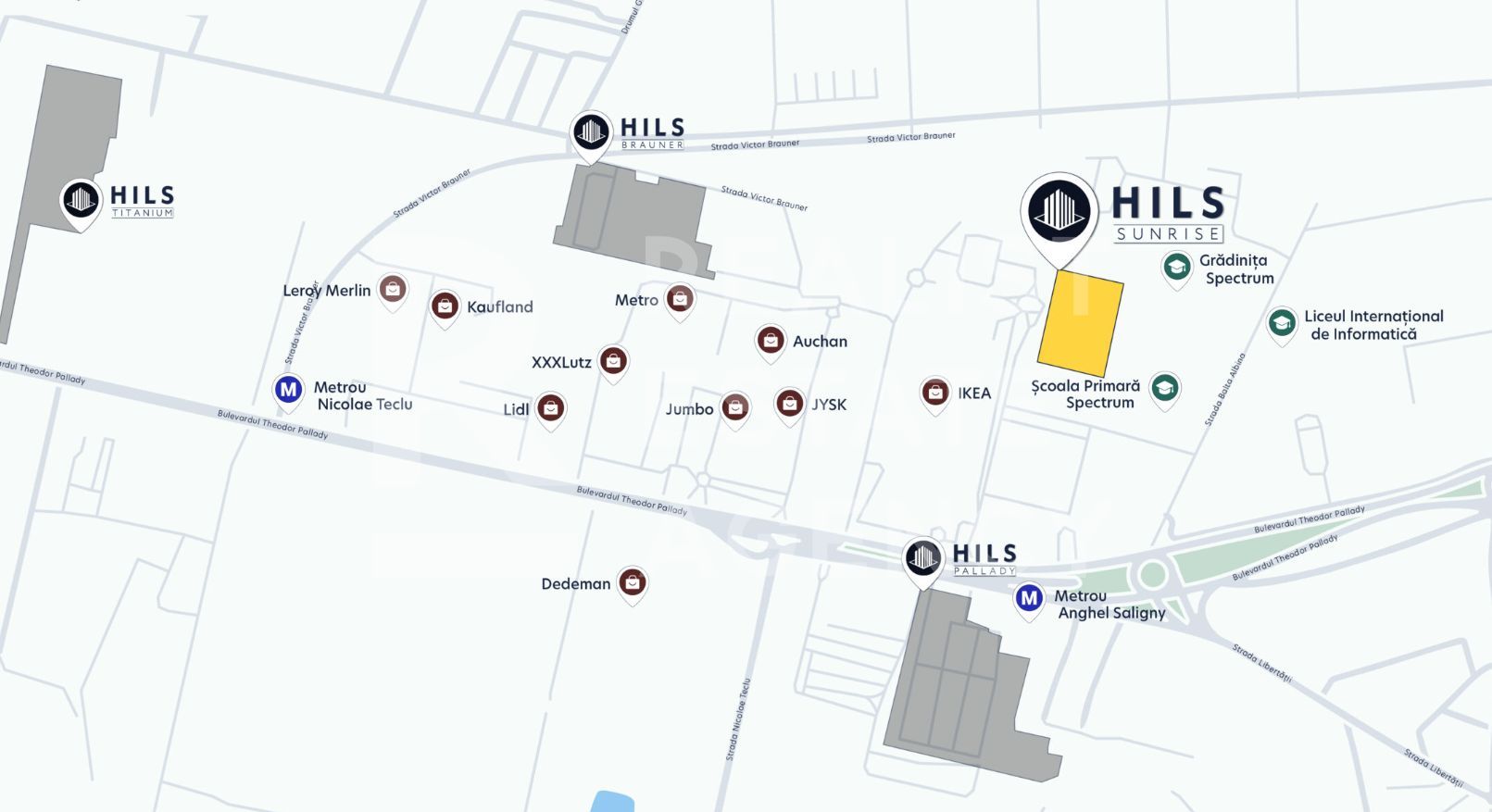 Vânzare, apartament, 3 camere tip 3A, HILS Sunrise, București - Poză 3