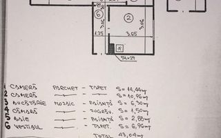Apartament 2 Camere Floreasca | Decomandat | – Confort și Liniște - Schiță 9