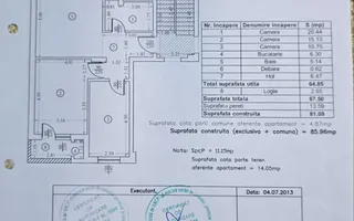 Apartament 3 camere modern, Avangarde, Prelungirea Ghencea, S6 - Schiță 16
