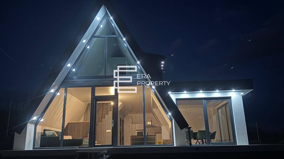 Casă nouă la cheie, tip A-frame, intabulată, în Șura Mare - Poză 12