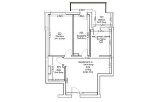 Apartament 3 camere Seasons, etaj intermediar! - Schiță 4