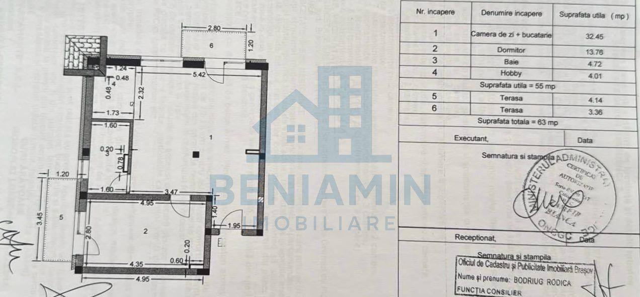 2 camere - 63mp - mobilat - utilat - bloc nou - parcare - Subcetate - Poză 8