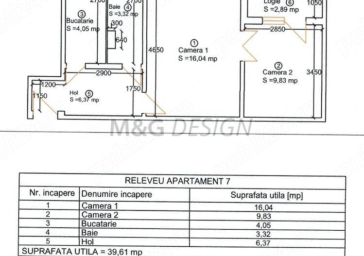 Apartament  2 camere  Girocului etaj 1 - Poză 1