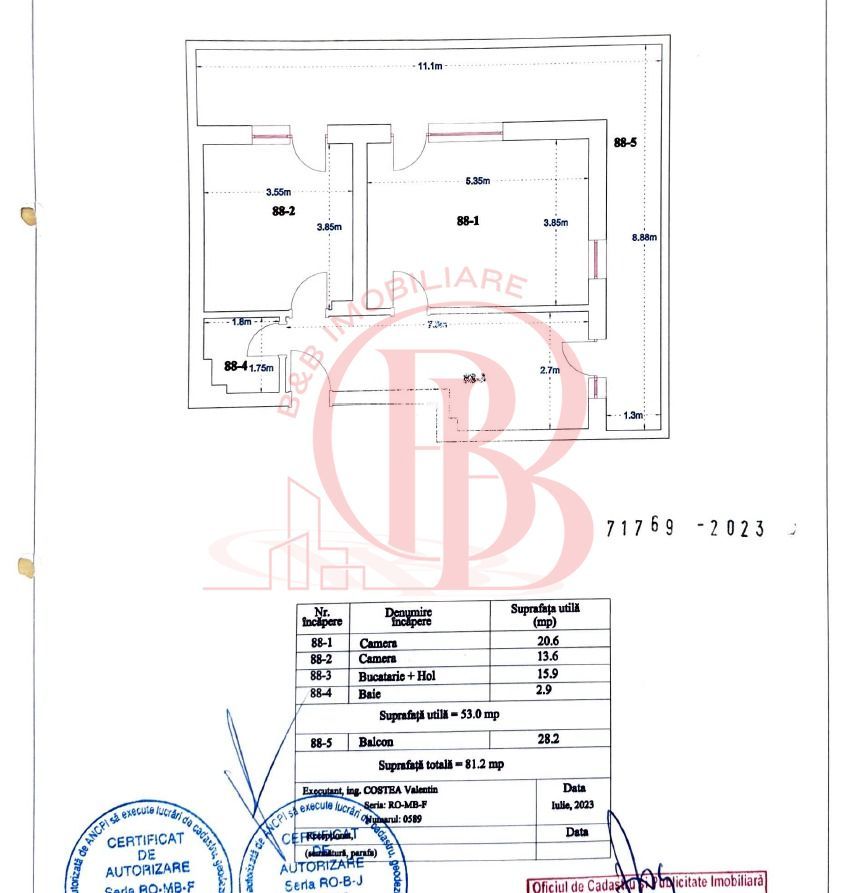Apartament 2 camere Liviu Rebreanu Auchan Titan cu Parcare - Schiță 18