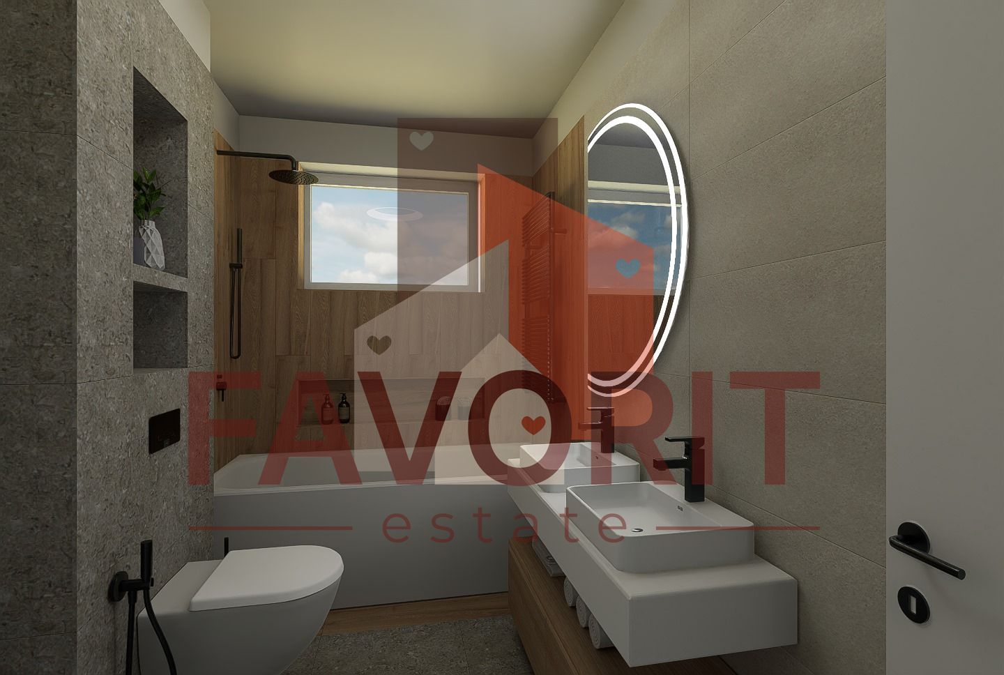 Apartament cu 4 camere pe 2 nivele. 108 mp utili. 2 locuri de parcare - Poză 18