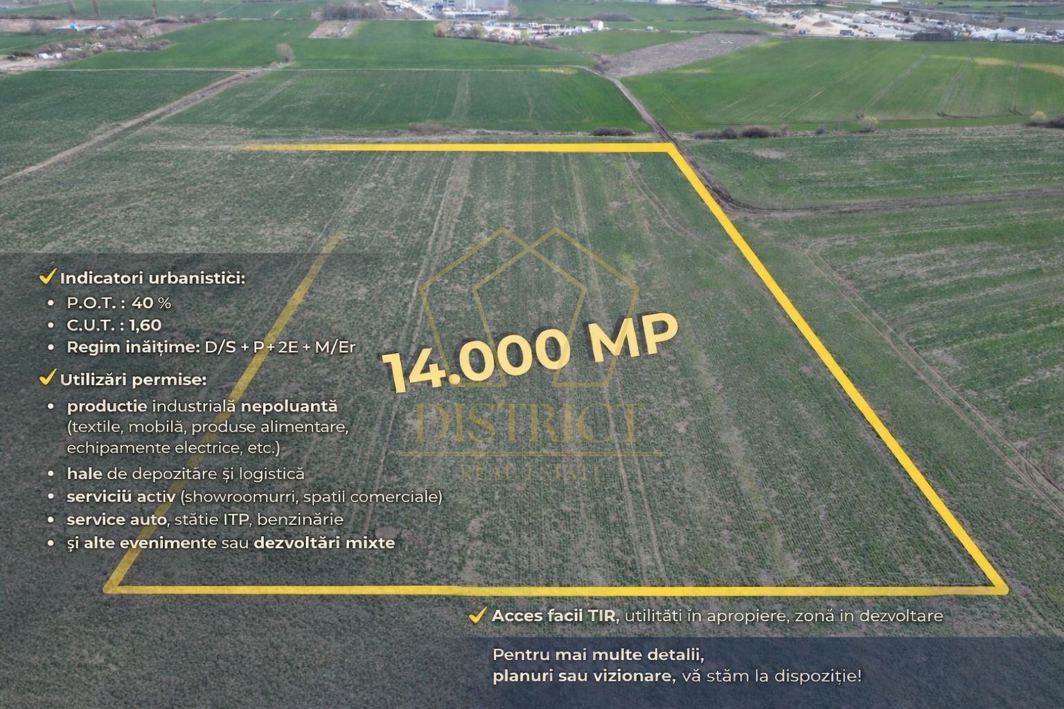 Teren industrial de vânzare Covaci | 14.000 mp | Viitoare centura Covaci - Poză 1