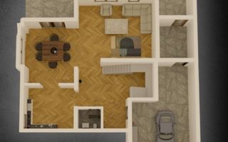 Casa individuala, 4 camere, Teren 750mp, Garaj, Jucu de Mijloc PANEMAR - Poză 2