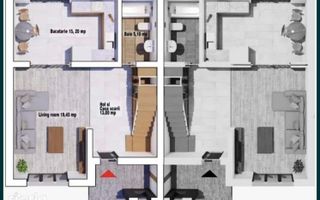 VILĂ P+1E tip DUPLEX și teren 328 mp, VASLUI zona KAUFLAND; - Poză 5