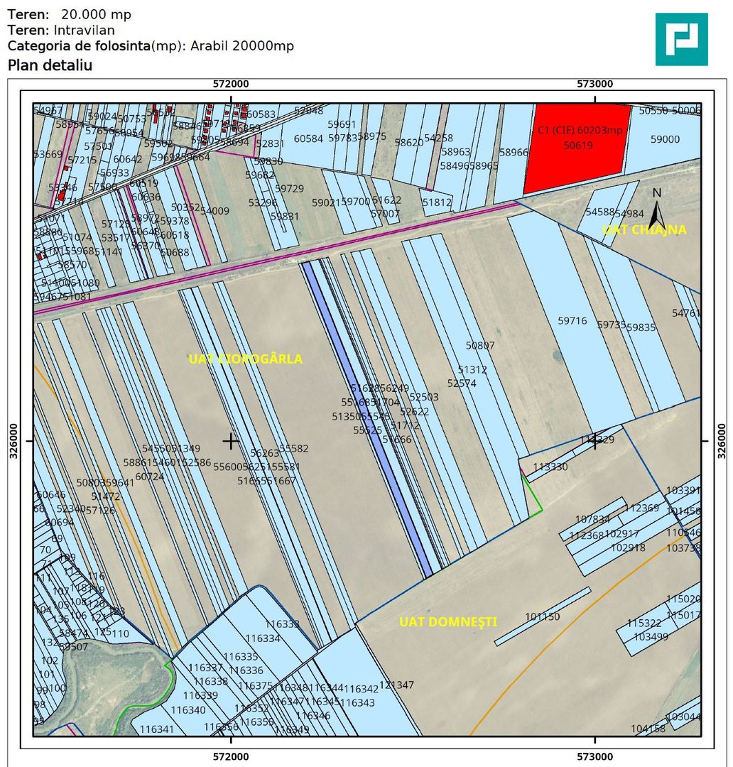 Teren de vanzare 28100 mp în Ciorogarla, Ilfov - Poză 7