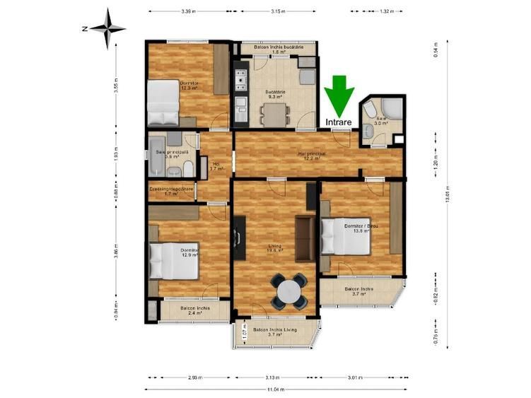 APARTAMENT 4 CAMERE | ETAJ 2 - Poză 36