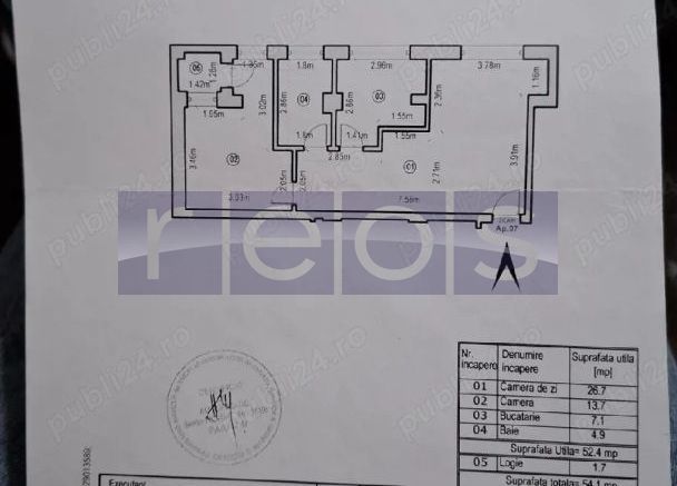 Vanzare 2 camere | Prelungirea Ghencea  | Parcare - Schiță 6