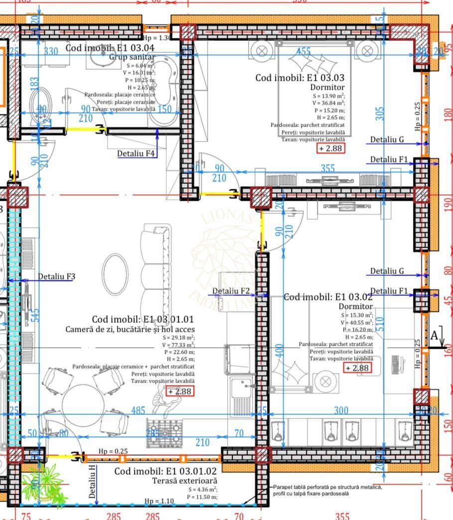 Apartament Nou Ultrafinisat 3 camere-etaj 2-balcon-lift-Calea Moldovei - Poză 1