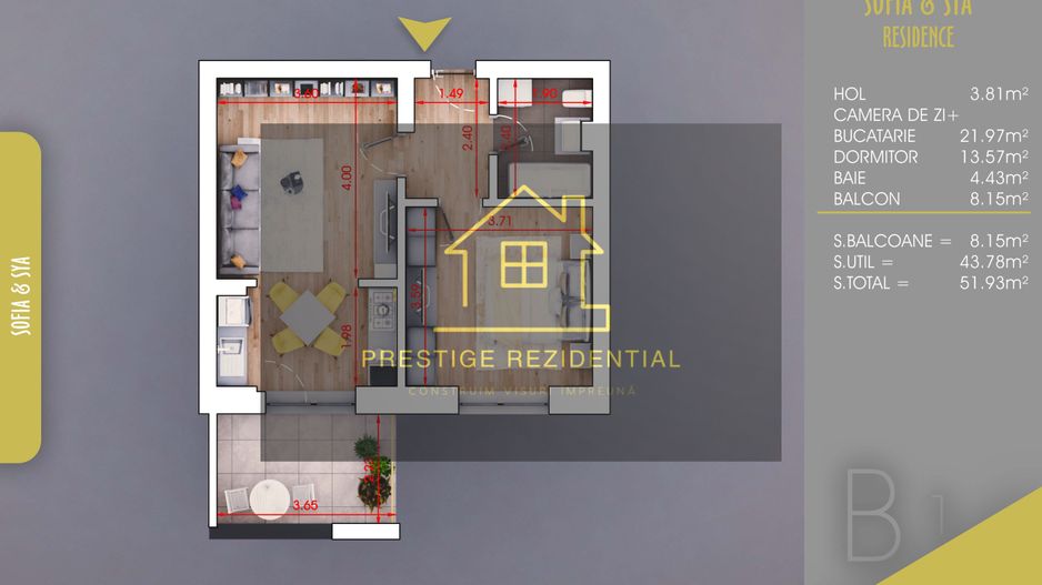 2 Cam Tip Studio, Titan-Pallady,1o Minute Metrou - Poză 3