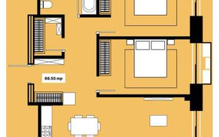 Vânzare, apartament cu 2 camere+living, bd. Renaşterii Naţionale - Poză 3