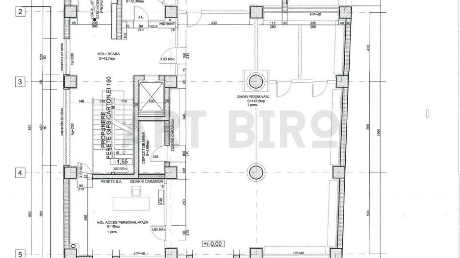 Zero comision, 220mp parter Grozavesti, parcare, metrou 1 minut mers - Schiță 12