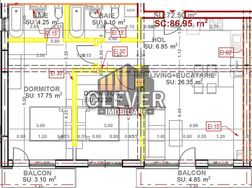 Apartament 3 Camere Finalizat Pallady - metrou Teclu - Poză 2