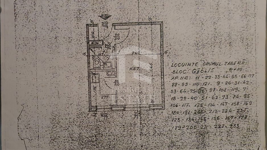 Garsonieră de vânzare - Drumul Taberei - Crinul de Padure nr.5 - Schiță 13