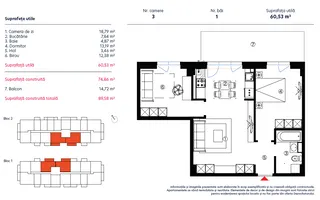 APARTAMENT 3 CAMERE | METROU REPUBLICA | PROIECT NOU - Poză 12