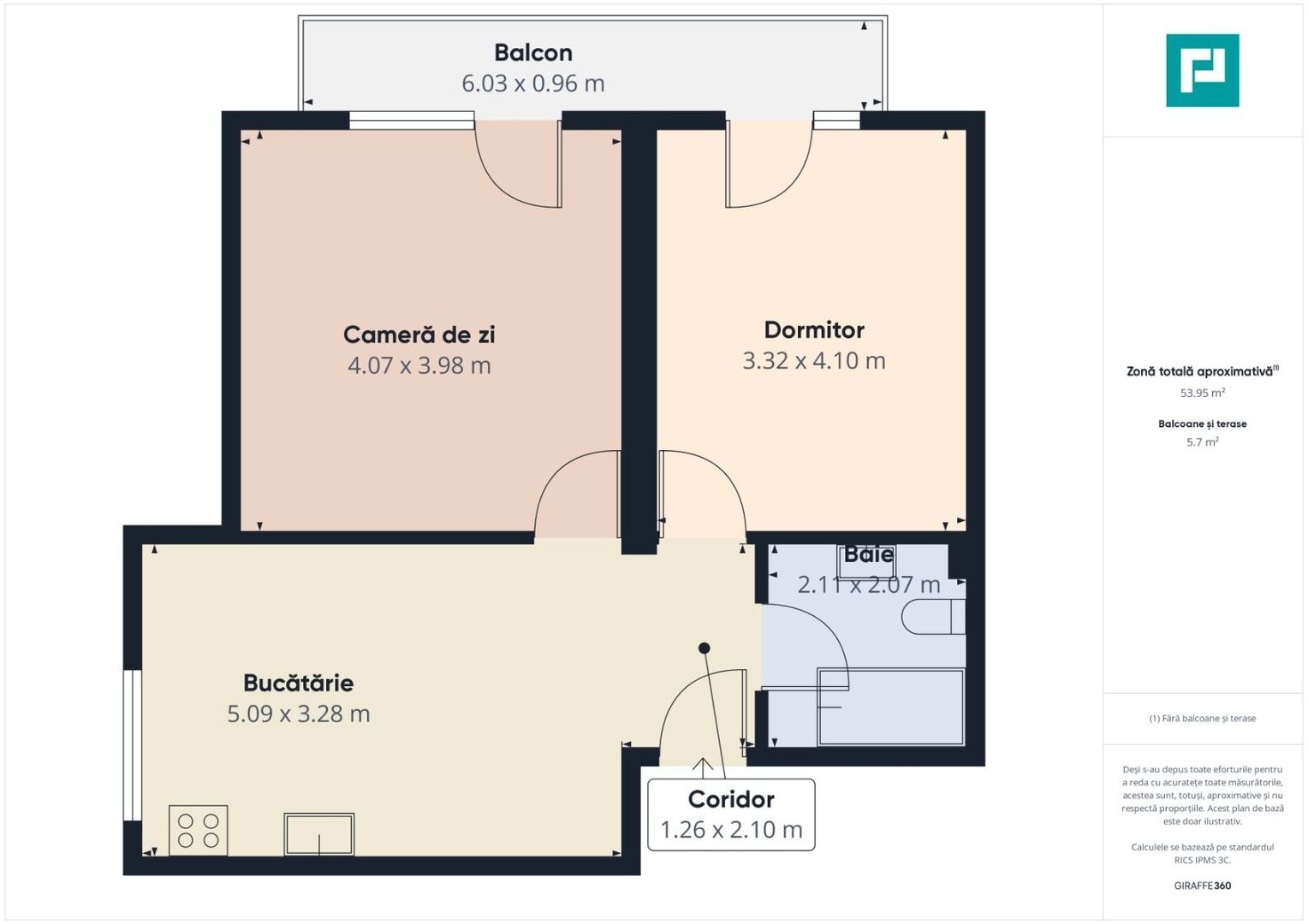 Apartament 2 dormitoare,Bloc Nou - Poză 12
