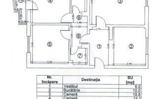De vanzare apartatament cu 3 camere cu 2 bai si loc de parcare! - Poză 8