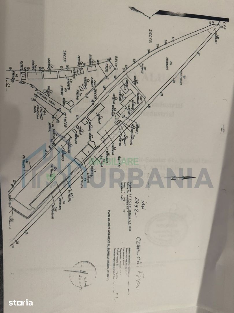 De închiriat în Iași, proprietate industrială completă, 3500 mp teren, 1100 mp clădiri, acces TIR - Poză 5