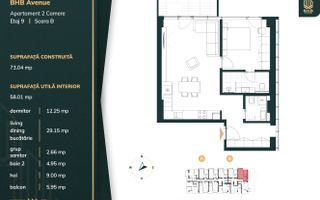 Apartament 2 camere LUX | Vedere Lac | Parcare | BHB | 308 000 + TVA - Poză 11