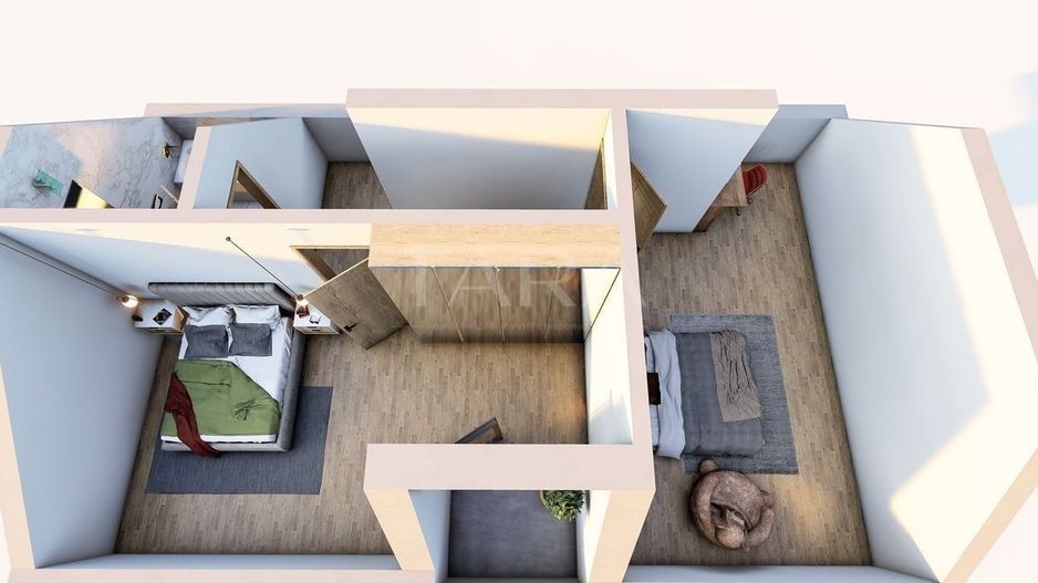 Apartament 100 mp, etaj si mansardă, cu grădină și parcare, Someșeni. - Poză 2