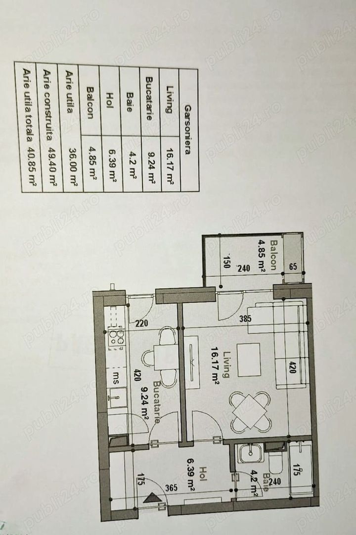 Garsoniera Lux, mobilata si utilata,  Exigent Plaza Residence - Poză 10