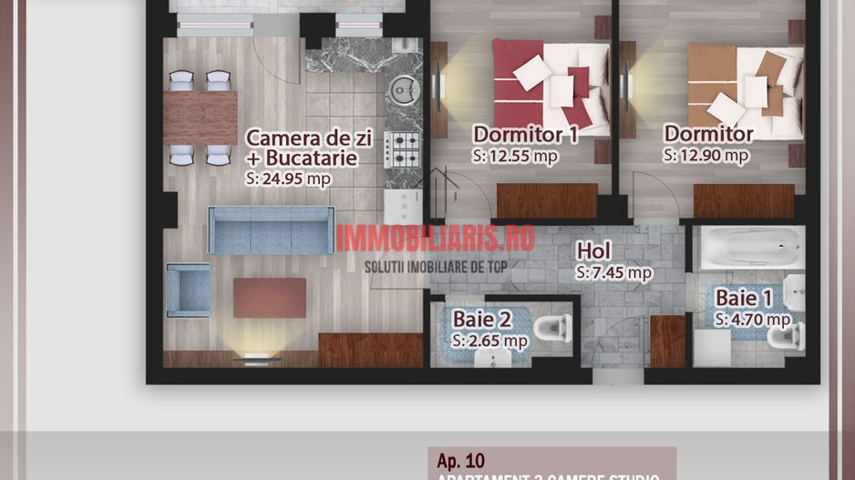 Blvd. Theodor Pallady - Parcare Gratuit - Birou de Vanzari - Schiță 2