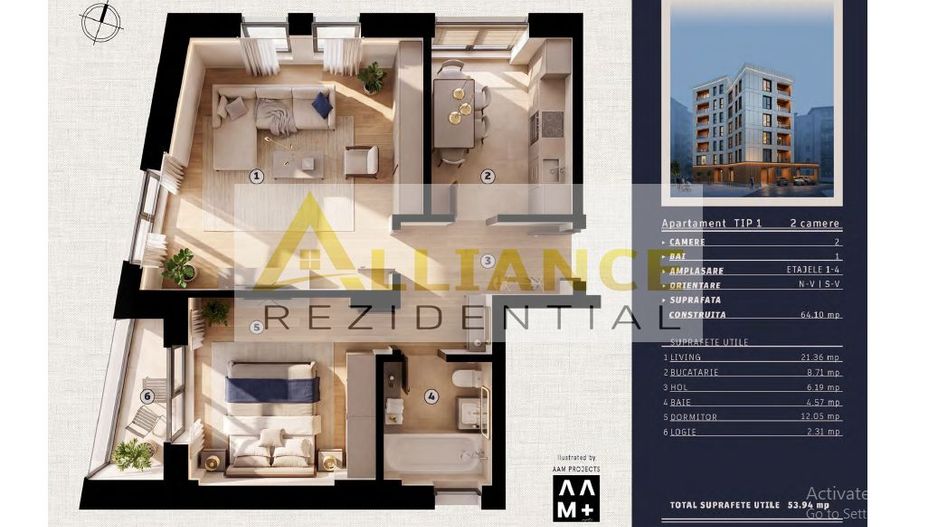 Metrou Tineretului - Apartament 2 camere decomandat - Bloc nou - Poză 2