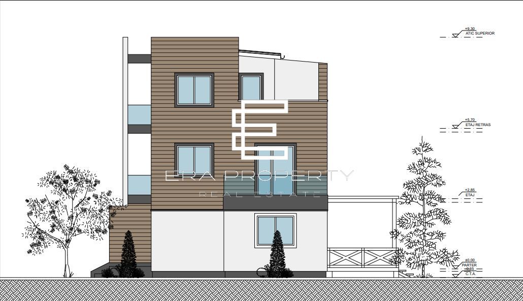 Casă modernă în Sibiu – etaj retras, terase -teren 213 mp - Poză 4