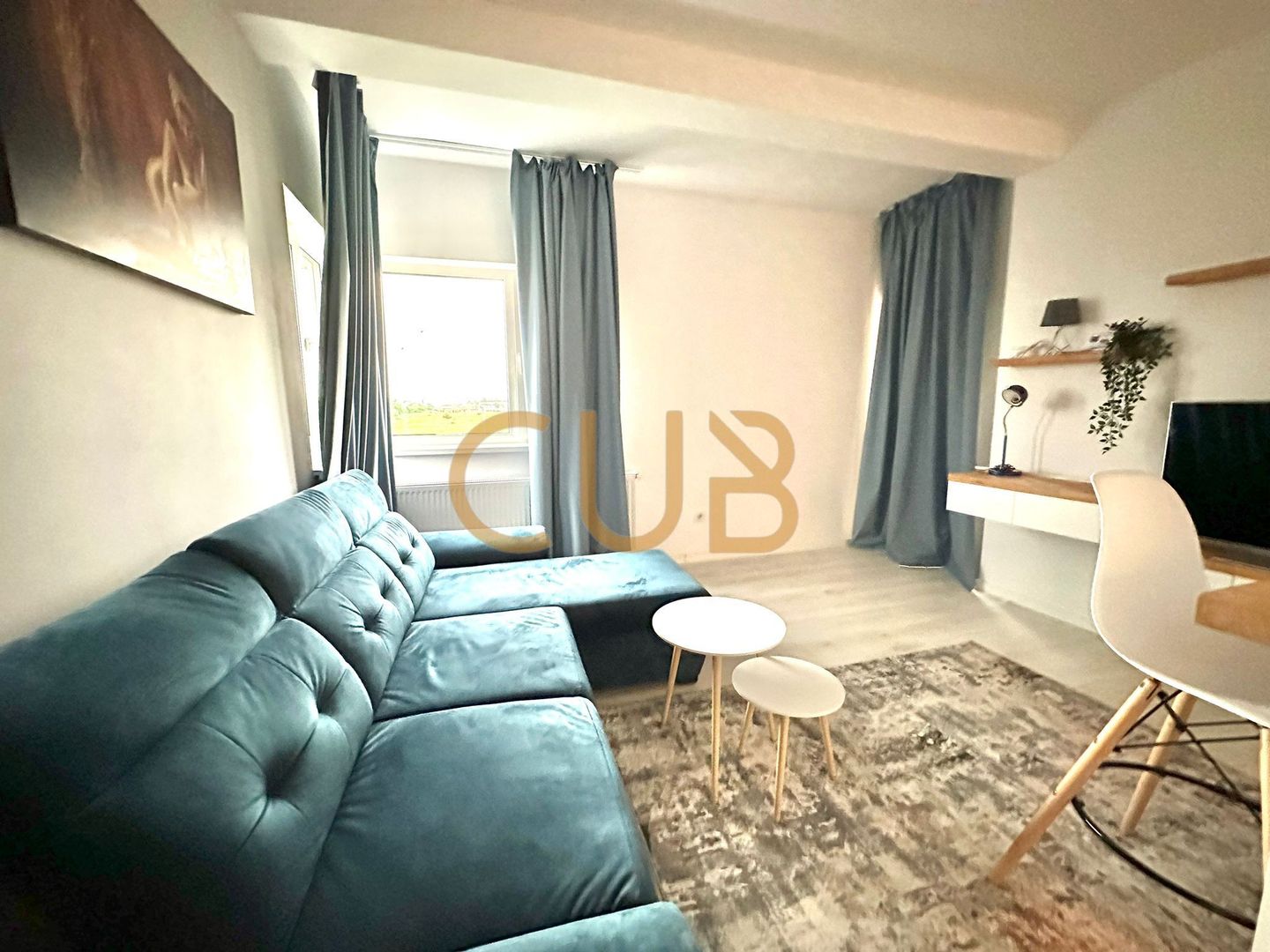 2cam complet mobilat+utilat | bloc nou,centrala, parcare | Giroc - IQ - Poză 3