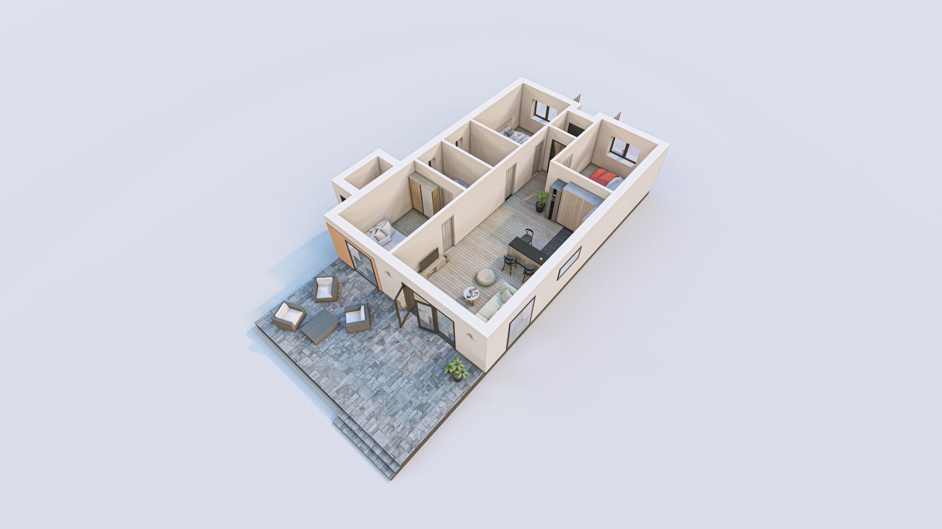 Vilă Individuală Parter - 130mp construiti - 396mp teren - Poză 8