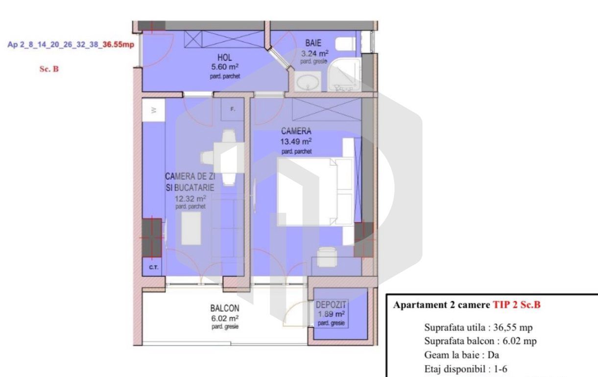 Dezvoltator | Apartament 2 camere | La cheie | Mihai Viteazul - Poză 2