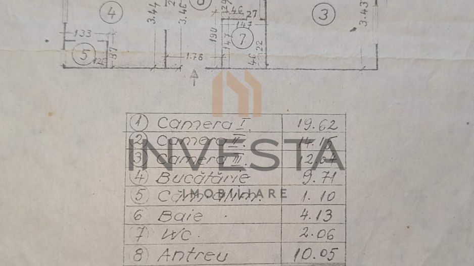 3 camere decomandate Dorobantilor Cluj | zona Biblioteca Judeteana! - Schiță 11