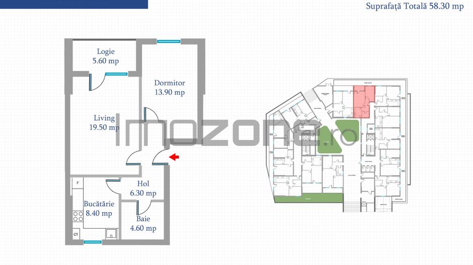 Apartament 2 Camere | 62 mp | Bloc Nou | Metrou Pacii / Preciziei | Militari - Poză 25