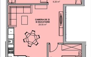 Apartament 2 camere | intabulat |Șelimbăr – Doamna Stanca | 54 mp | - Schiță 11