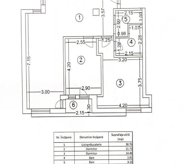 Apartament 3 camere Otopeni ultracentral – de la dezvoltator - Schiță 7