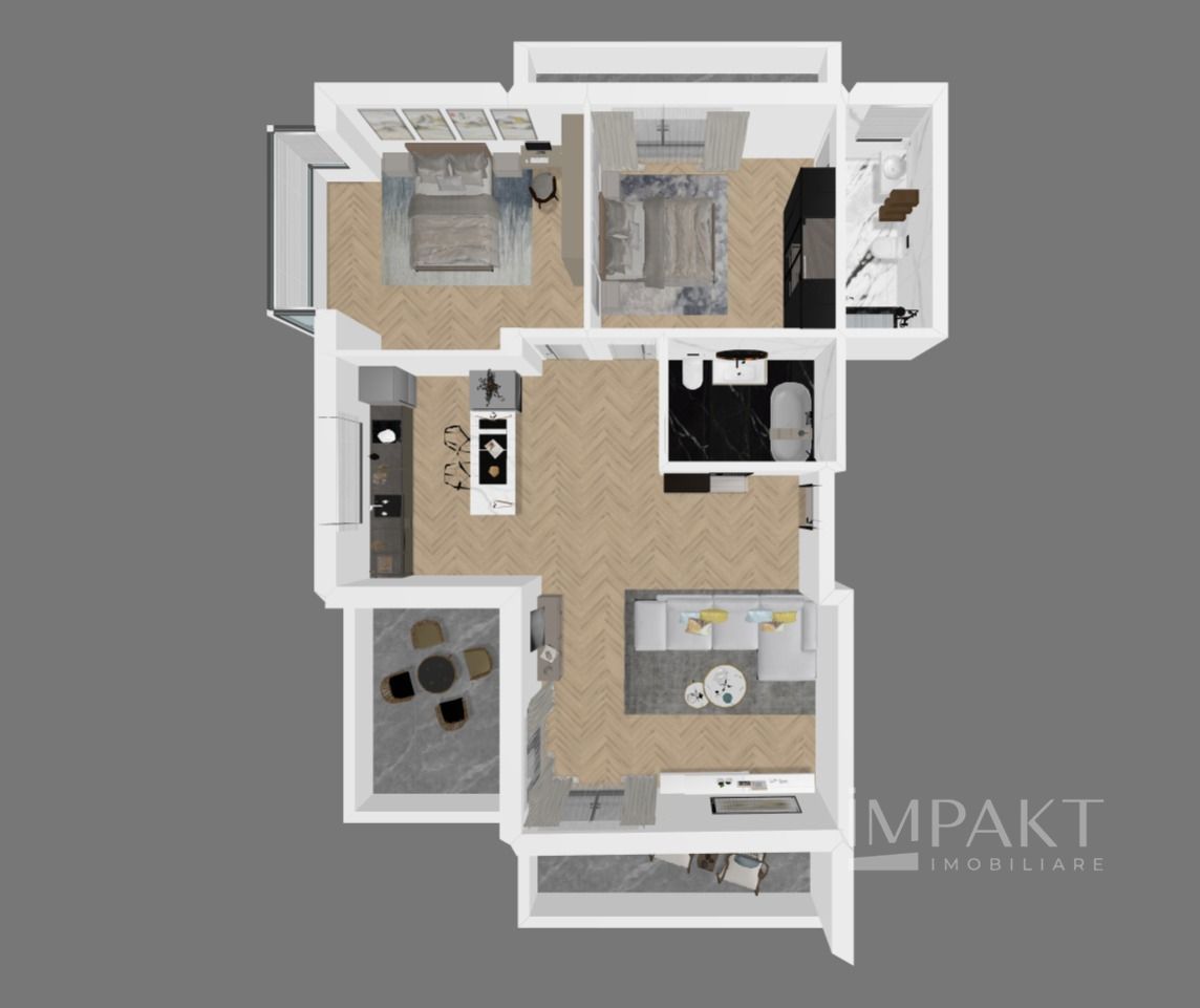 Penthouse cu Vedere Panoramica si Linistea Padurii | Terra, Floresti - Poză 2