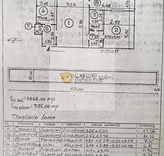 2 Camere-51MP | Renovat | 3/9 | Creditabil | Metrou Gorjului-7 minute - Schiță 8
