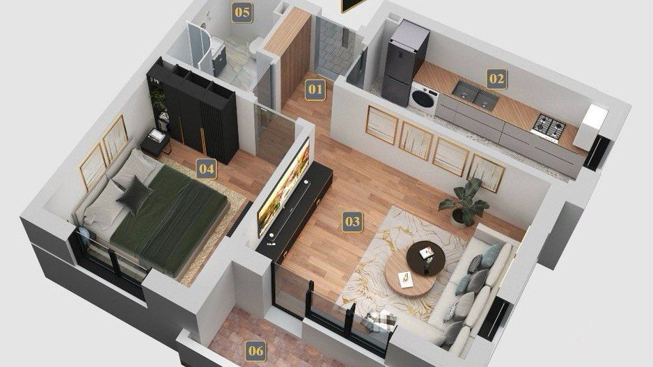 Apartament 2 camere de vanzare - Poză 1